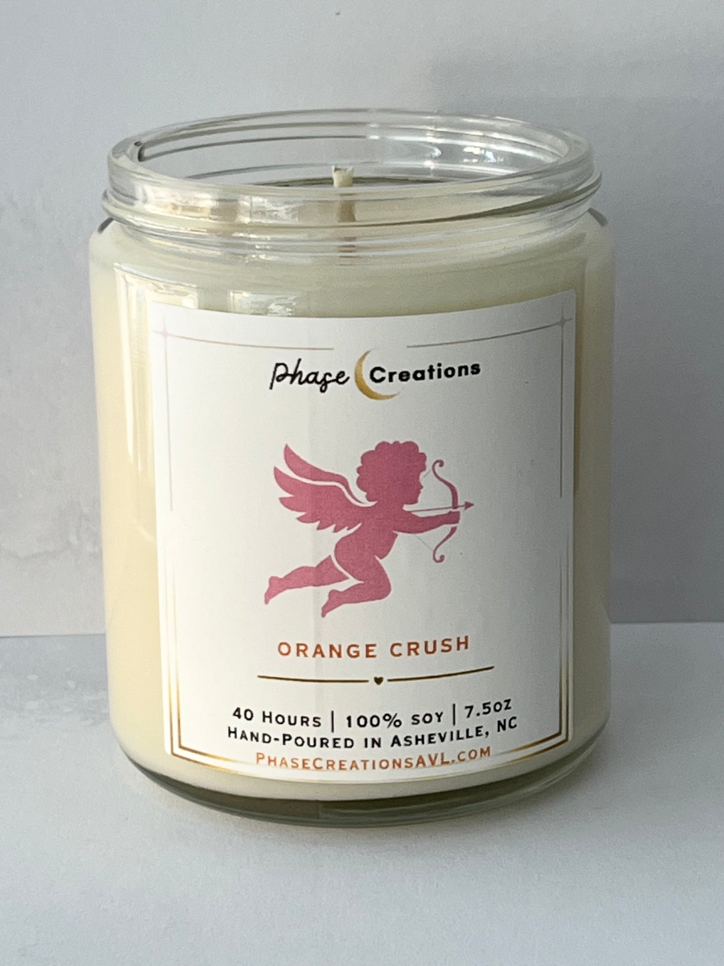 Valentine’s Candle | CUPID ~ Orange Crush | Hand-poured Premium Soy Candle