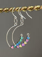 RAINBOW HEMATITE HEART MARQUISE |  GEMSTONE CRYSTAL Earrings