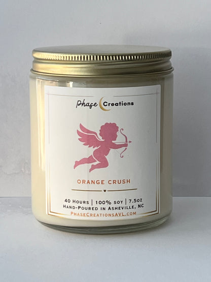 Valentine’s Candle | CUPID ~ Orange Crush | Hand-poured Premium Soy Candle