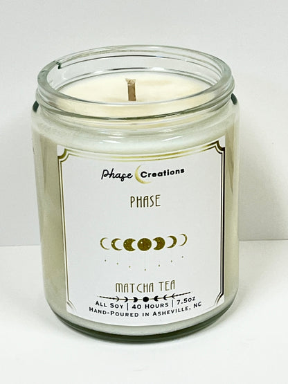 PHASE ~ Matcha Tea | 40 Hour ~ Hand-poured premium Soy Candle