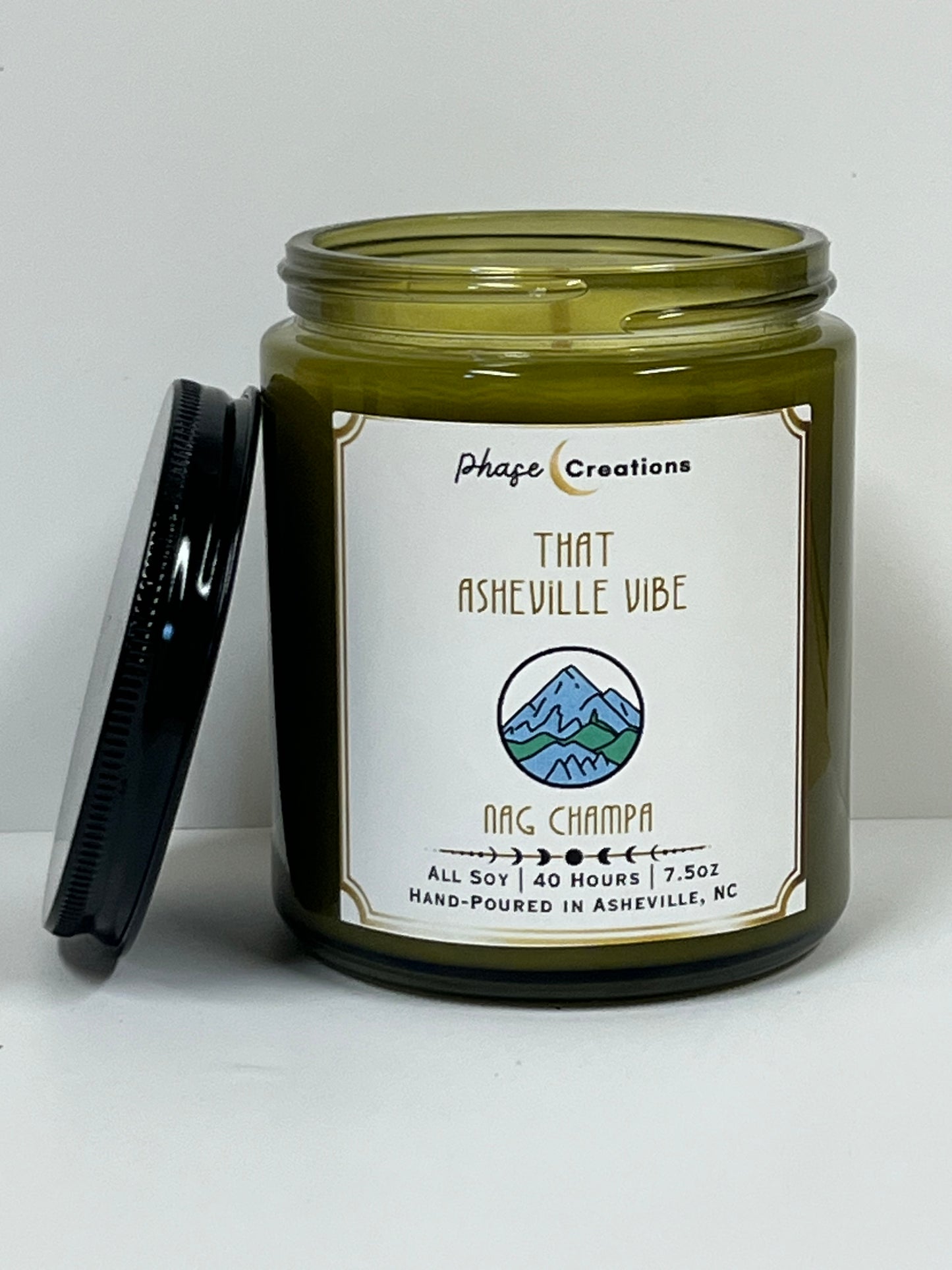THAT ASHEVILLE VIBE ~ Nag Champa | 40 Hour ~ Hand-poured premium Soy Candle