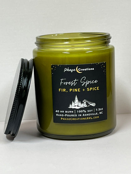 FOREST SPICE ~ Fire, Pine + Spice | Hand-poured Premium Soy Candle
