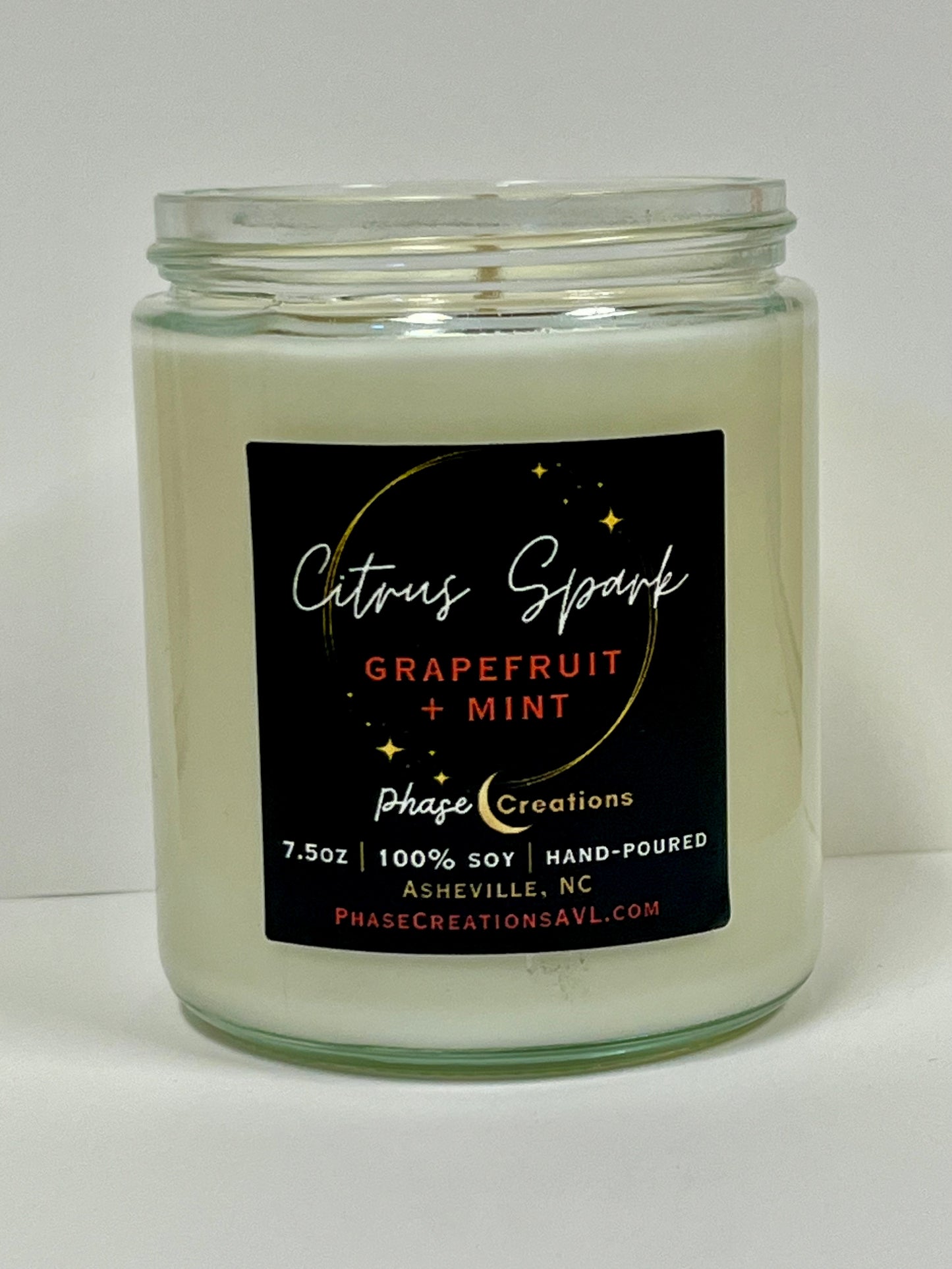 CITRUS SPARK ~ Grapefruit + Mint | Hand-poured Premium Soy Candle