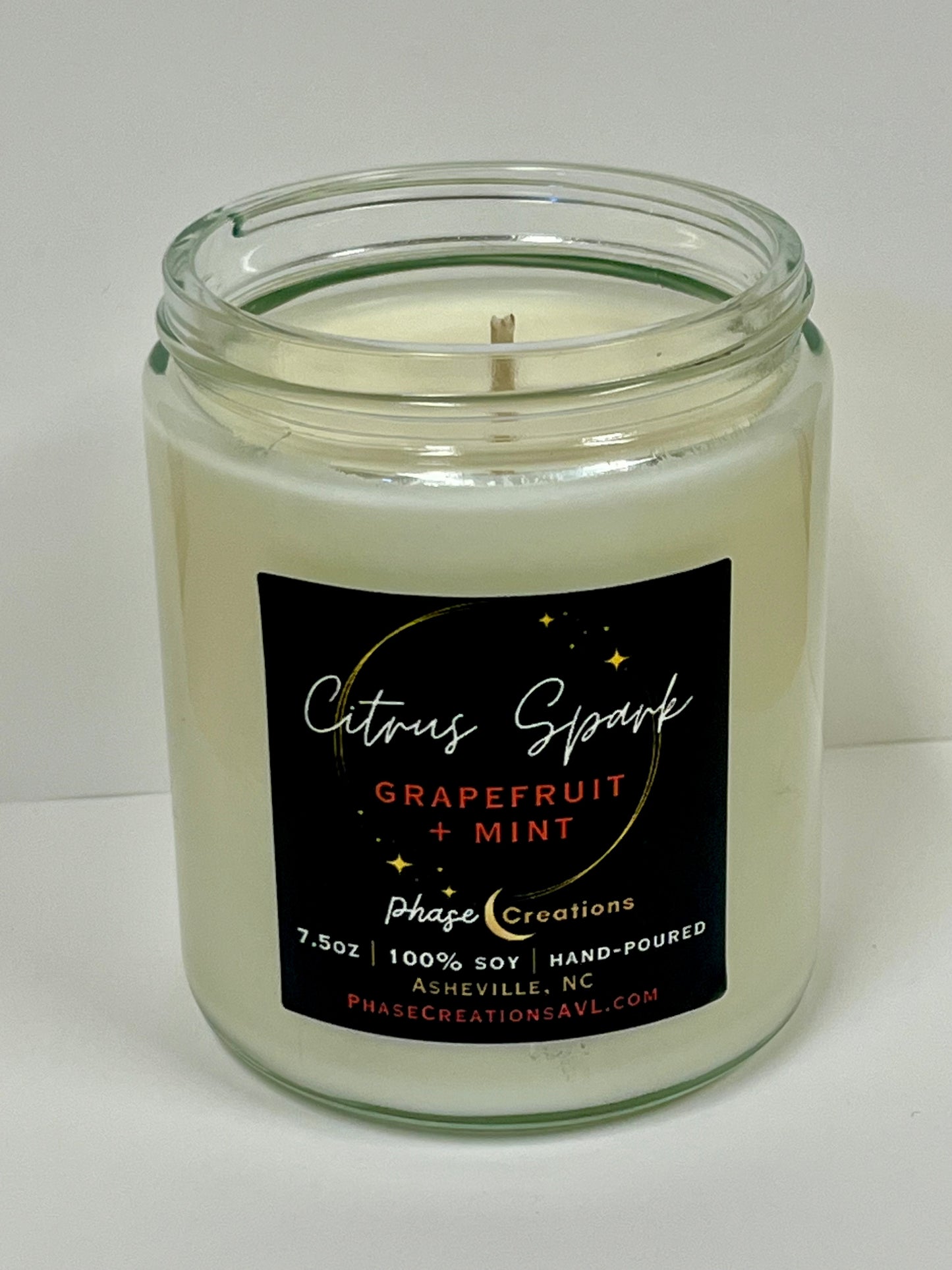 CITRUS SPARK ~ Grapefruit + Mint | Hand-poured Premium Soy Candle