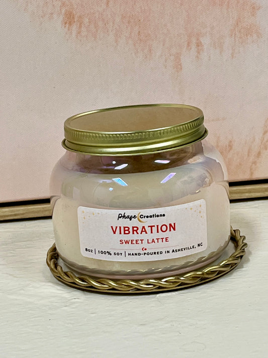 VIBRATION "Shimmered" ~ Sweet Latte | Hand-poured Premium Soy Candle