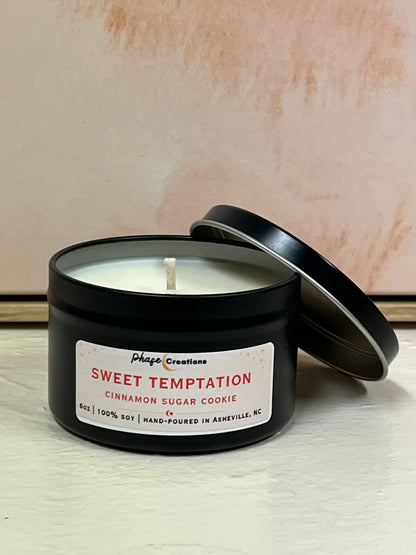 SWEET TEMPTATION ~ Cinnamon Sugar Cookie Scent | Hand-poured Premium Soy Candle