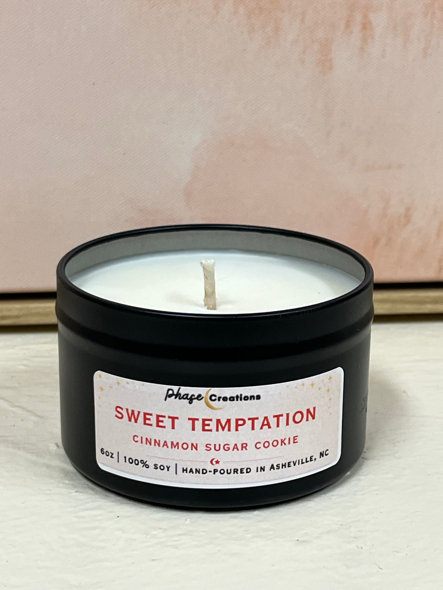 SWEET TEMPTATION ~ Cinnamon Sugar Cookie Scent | Hand-poured Premium Soy Candle