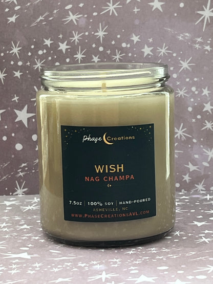 WISH ~ Nag Champa Scent | Hand-poured Premium Soy Candle