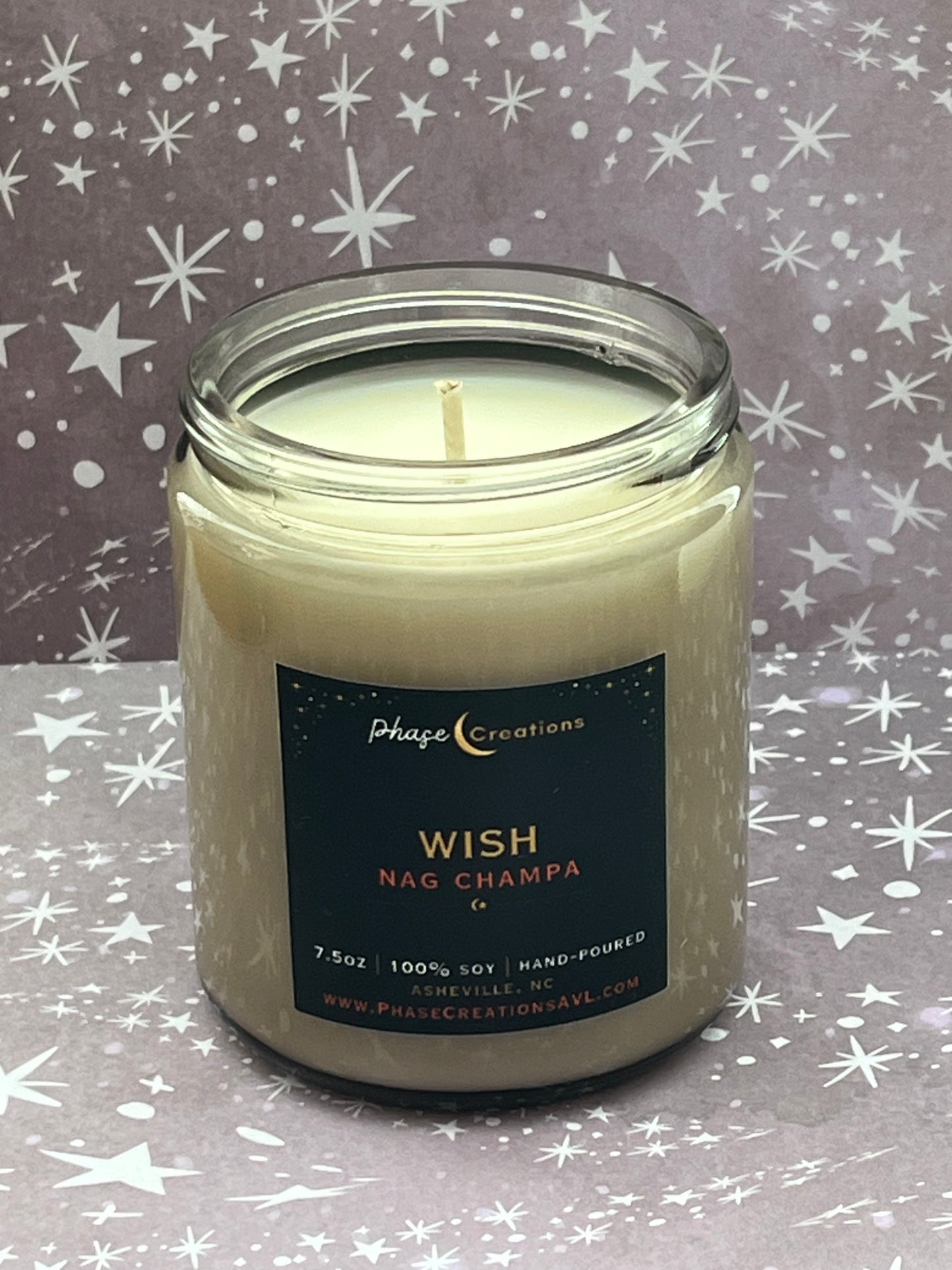 WISH ~ Nag Champa Scent | Hand-poured Premium Soy Candle