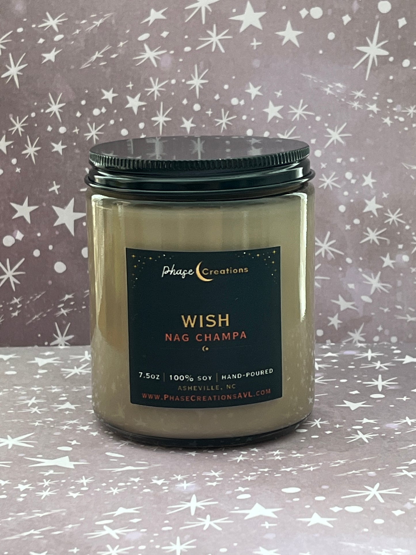 WISH ~ Nag Champa Scent | Hand-poured Premium Soy Candle