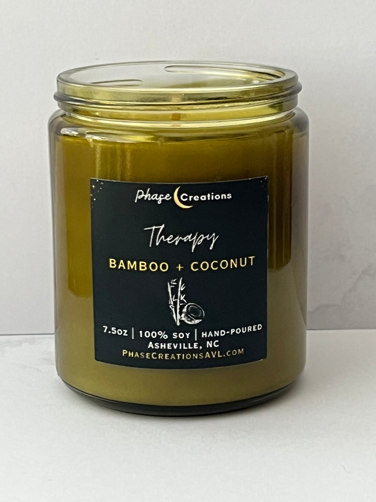 THERAPY ~ Bamboo + Coconut | Hand-poured Premium Soy Candle